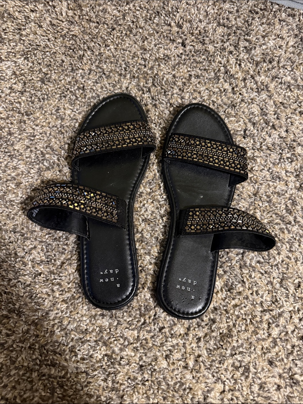 A New Day Black Sandals